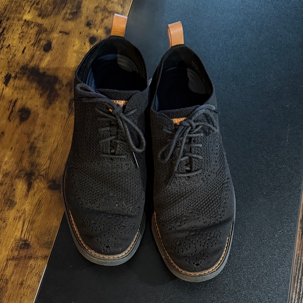 Cole Haan Black and Tan Oxfords